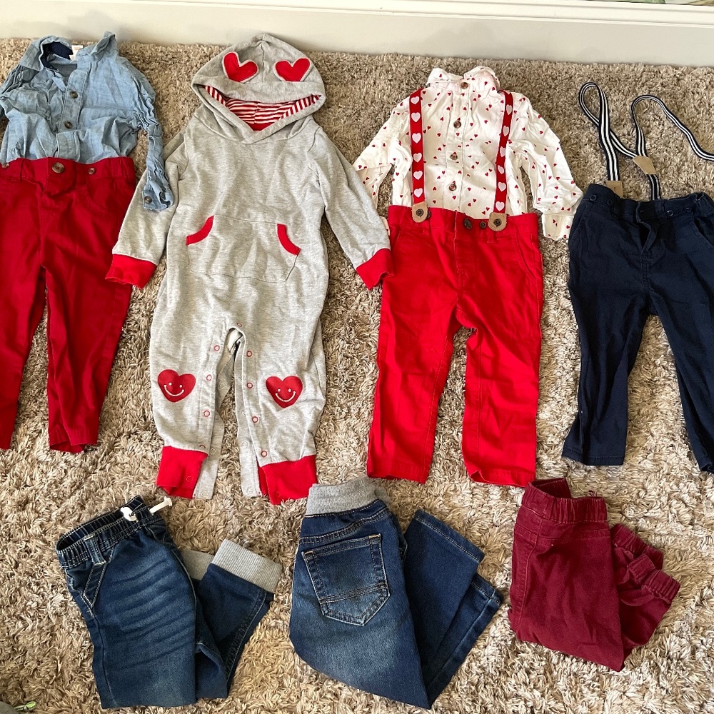 Cat and jack boys outfits- valentines